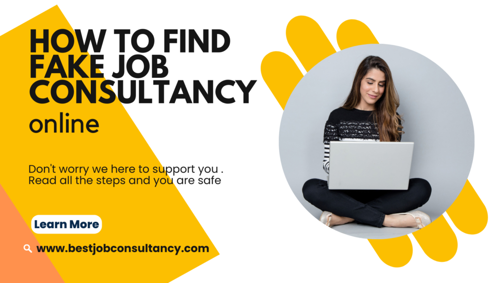 How to find fake job consultancy online